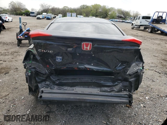 2018 Honda Civic Sedan LX with VIN 2HGFC2F5XJH513948, listed as a Copart auction lot 52811905 with 67,568 mi miles and Salvage Title. Bid and sale history available at carsss.com. Image 6.