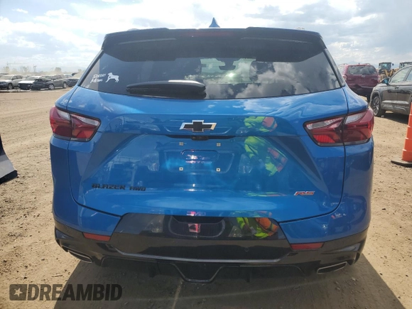 2020 Chevrolet Blazer RS with VIN 3GNKBKRS8LS618738, listed as a Copart auction lot 60316955 with 24,778 mi miles and Salvage title. Bid and sale history available at DreamBid. Image 6.