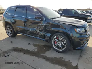 2012 Jeep Grand Cherokee SRT8 with VIN 1C4RJFDJ9CC346867, listed as a Copart auction lot 86349154 with 125,130 mi miles and Salvage Title. Bid and sale history available at carsss.com. Image 4.