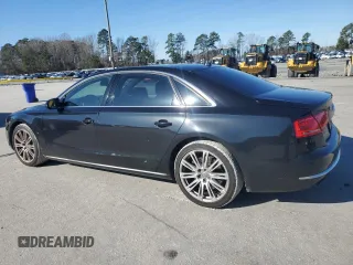 2012 Audi A8 L with VIN WAURVAFD8CN023149, listed as a Copart auction lot 44809175 with 153,437 mi miles and Salvage Title. Bid and sale history available at carsss.com. Image 2.