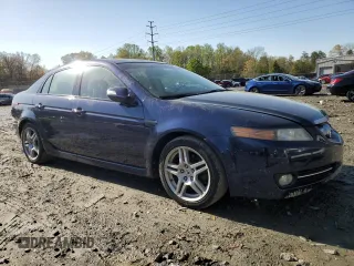 2007 Acura TL with VIN 19UUA66287A027141, listed as a Copart auction lot 52120285 with 207,838 mi miles and Salvage Title. Bid and sale history available at carsss.com. Image 4.