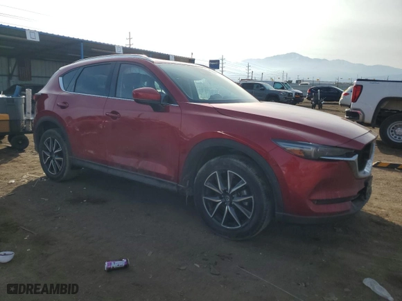 2018 Mazda CX-5 Grand Touring with VIN JM3KFBDM3J0375051, listed as a Copart auction lot 45989125 with 77,147 mi miles and Salvage Title. Bid and sale history available at carsss.com. Image 4.