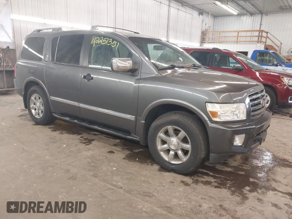 2006 Infiniti QX56 z VIN 5N3AA08C16N807092, wystawiony jako IAAI lot #42251351 z przebiegiem Nie podano mil oraz . Historia ofert i sprzedaży dostępna na DreamBid. Obrazek 1.