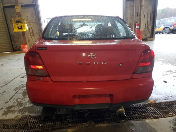 2002 Toyota ECHO with VIN JTDAT123220249959, listed as a Copart auction lot 44739185 with NaN miles and Salvage Title. Bid and sale history available at carsss.com. Image 6.