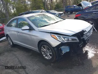 2015 Hyundai Sonata Eco z VIN 5NPE24AA7FH165229, wystawiony jako IAAI lot #41970358 z przebiegiem 189 484 mil mil oraz . Historia ofert i sprzedaży dostępna na DreamBid. Obrazek 1.