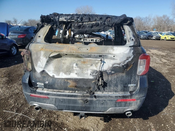 2020 Ford Explorer Limited with VIN 1FMSK8FH8LGA06215, listed as a Copart auction lot 42633995 with 0 mi miles and Non Repairable. Bid and sale history available at carsss.com. Image 6.
