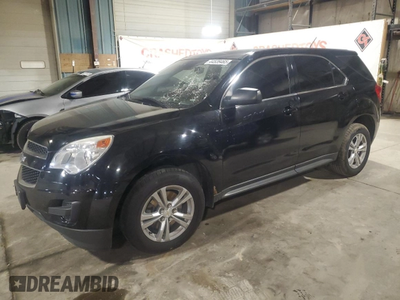2014 Chevrolet Equinox LS with VIN 2GNALAEK4E6202910, listed as a Copart auction lot 44539465 with 124,214 mi miles and Salvage Title. Bid and sale history available at carsss.com. Image 1.