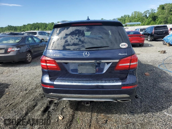 2017 Mercedes-Benz GLS 450 with VIN 4JGDF6EE6HA904783, listed as a Copart auction lot 57311545 with 100,160 mi miles and Salvage title. Bid and sale history available at DreamBid. Image 6.