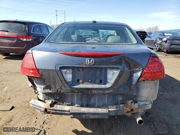 2007 Honda Accord Sdn EX-L with VIN 1HGCM56897A196733, listed as a Copart auction lot 50137775 with 203,583 mi miles and Clean Title. Bid and sale history available at carsss.com. Image 6.
