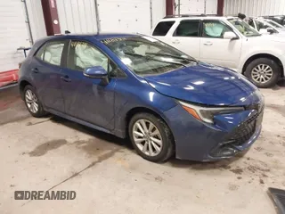 2023 Toyota Corolla Hatchback SE with VIN JTND4MBE3P3198048, listed as a IAAI auction lot 41184301 with 16,308 mi miles. Bid and sale history available at carsss.com. Image 1.