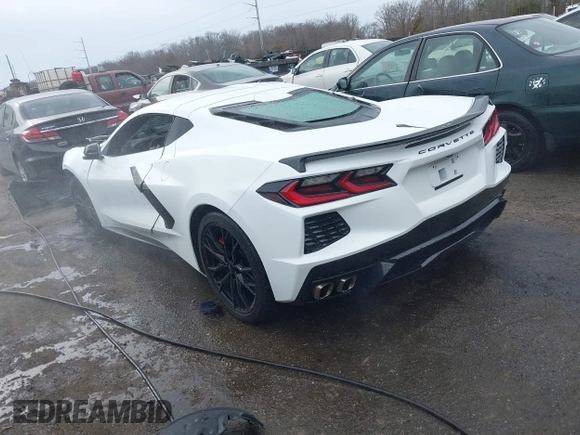 2023 Chevrolet Corvette 1LT with VIN 1G1YA2D42P5116900, listed as a IAAI auction lot 41464801 with 15,129 mi miles and . Bid and sale history available at DreamBid. Image 3.