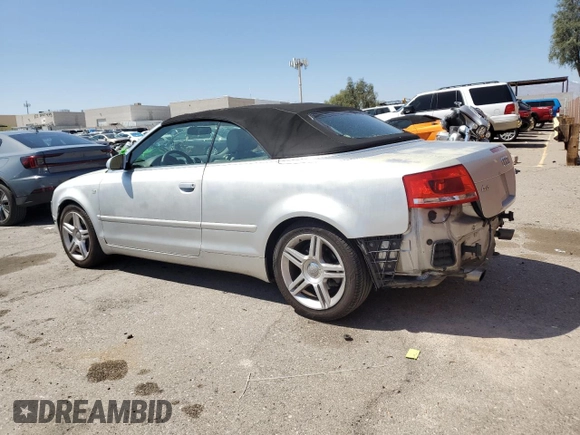 2008 Audi A4 2.0T with VIN WAUAF48H58K016812, listed as a Copart auction lot 52417745 with 84,468 mi miles and Salvage title. Bid and sale history available at DreamBid. Image 2.