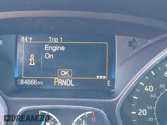 2018 Ford Focus SE with VIN 1FADP3F28JL239860, listed as a IAAI auction lot 41497350 with 84,666 mi miles. Bid and sale history available at carsss.com. Image 15.