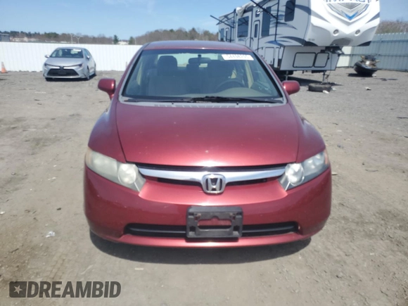 2008 Honda Civic LX with VIN 1HGFA16558L018019, listed as a Copart auction lot 54498205 with 219,956 mi miles and Clean Title. Bid and sale history available at DreamBid. Image 5.