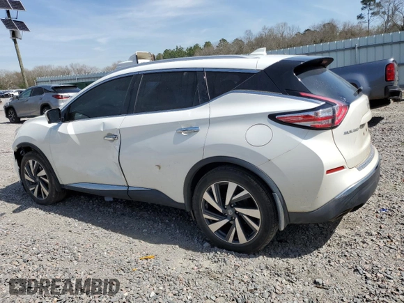 2017 Nissan Murano S with VIN 5N1AZ2MG4HN165914, listed as a Copart auction lot 49590295 with 125,084 mi miles and Salvage Title. Bid and sale history available at carsss.com. Image 2.