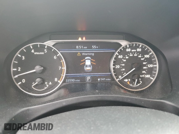 2019 Nissan Altima SR with VIN 1N4BL4CV3KC159178, listed as a Copart auction lot 53447525 with 33,590 mi miles and Salvage Title. Bid and sale history available at DreamBid. Image 9.