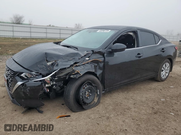 2025 Nissan Sentra S with VIN 3N1AB8BV0SY244572, listed as a Copart auction lot 43288725 with 3,790 mi miles and Salvage Title. Bid and sale history available at DreamBid. Image 1.