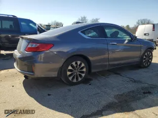 2014 Honda Accord Coupe EX with VIN 1HGCT1B76EA013035, listed as a Copart auction lot 43238085 with 101,132 mi miles and Salvage Title. Bid and sale history available at carsss.com. Image 3.