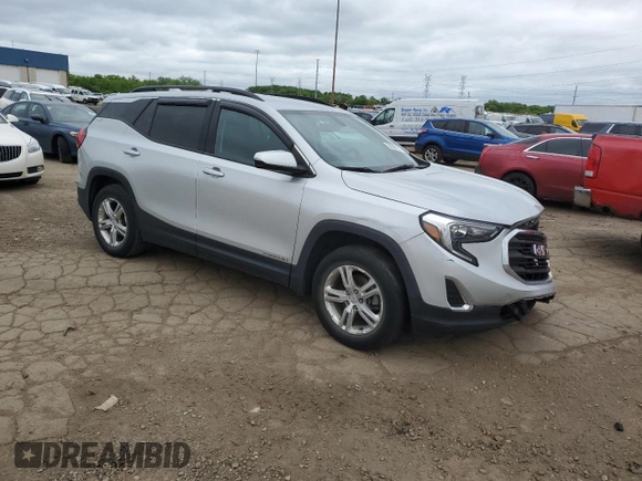 2019 GMC Terrain SLE with VIN 3GKALTEV2KL309979, listed as a Copart auction lot 58098935 with 61,783 mi miles and Clean title. Bid and sale history available at DreamBid. Image 4.
