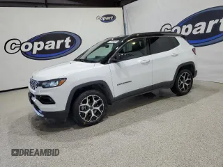 2025 Jeep Compass Limited с VIN 3C4NJDCN3ST525898, выставлен на аукционе Copart как лот 64487835 с пробегом 15 900 миль миль и Чистый • Clean title. История ставок и продаж доступна на DreamBid. Изображение 1.