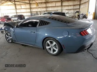 2024 Ford Mustang EcoBoost with VIN 1FA6P8TH8R5122598, listed as a Copart auction lot 58627015 with 15,557 mi miles and Salvage title. Bid and sale history available at DreamBid. Image 2.