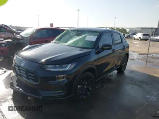 2024 Honda HR-V Sport with VIN 3CZRZ1H50RM760811, listed as a IAAI auction lot 41857751 with 9,417 mi miles. Bid and sale history available at carsss.com. Image 2.