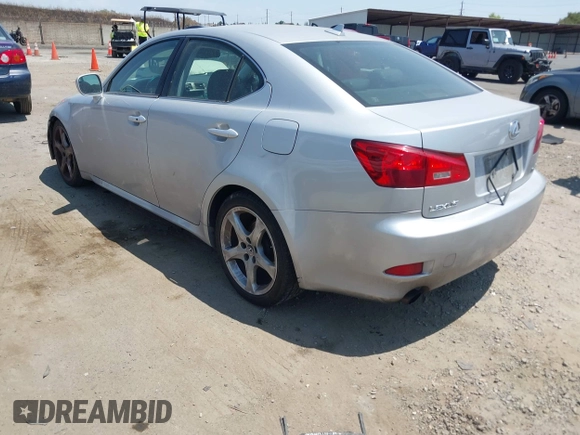 2007 Lexus IS 250 with VIN JTHBK262072052605, listed as a IAAI auction lot 42436878 with 255,906 mi miles and . Bid and sale history available at DreamBid. Image 3.