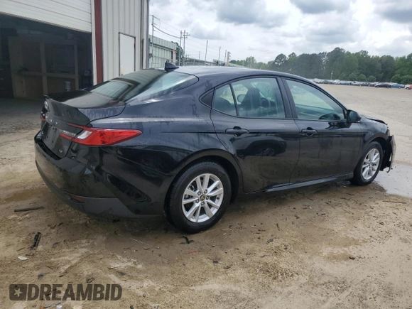 2025 Toyota Camry LE with VIN 4T1DAACK3SU028478, listed as a Copart auction lot 54494635 with 13,595 mi miles and Clean Title. Bid and sale history available at carsss.com. Image 3.