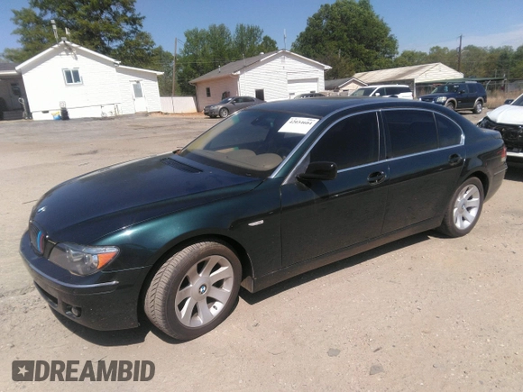 2006 BMW 7 Series 750Li with VIN WBAHN83566DT39225, listed as a IAAI auction lot 42034604 with 191,085 mi miles. Bid and sale history available at carsss.com. Image 2.