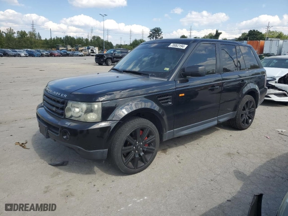 2007 Land Rover Range Rover Sport SC with VIN SALSH23437A999979, listed as a Copart auction lot 70062194 with 163,003 mi miles and Salvage Title. Bid and sale history available at carsss.com. Image 1.