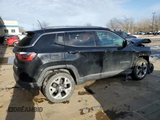 2021 Jeep Compass Limited with VIN 3C4NJDCBXMT550631, listed as a Copart auction lot 45648605 with 55,092 mi miles and Salvage Title. Bid and sale history available at DreamBid. Image 3.