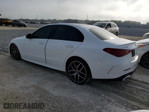 2023 Mercedes-Benz C 300 with VIN W1KAF4GB4PR105492, listed as a Copart auction lot 52427155 with 40,241 mi miles and Salvage title. Bid and sale history available at DreamBid. Image 2.