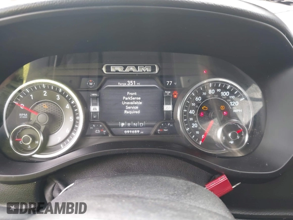 2019 Ram 1500 Big Horn z VIN 1C6SRFFT3KN858854, wystawiony jako IAAI lot #42274337 z przebiegiem 91 689 mil mil oraz . Historia ofert i sprzedaży dostępna na DreamBid. Obrazek 15.