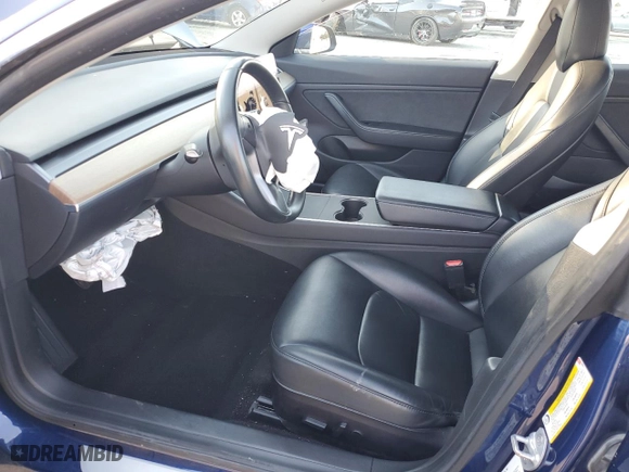2019 Tesla Model 3 Long Range with VIN 5YJ3E1EB8KF406613, listed as a Copart auction lot 45792945 with 97,665 mi miles and Salvage Title. Bid and sale history available at carsss.com. Image 7.