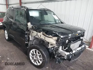 2020 Jeep Renegade Latitude with VIN ZACNJBBB5LPL69624, listed as a IAAI auction lot 41481985 with 45,432 mi miles. Bid and sale history available at carsss.com. Image 1.