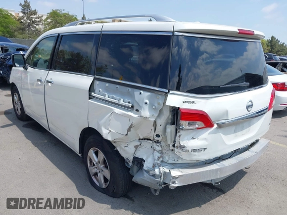 2016 Nissan Quest SL with VIN JN8AE2KP7G9154453, listed as a IAAI auction lot 39544605 with 163,185 mi miles and . Bid and sale history available at DreamBid. Image 6.