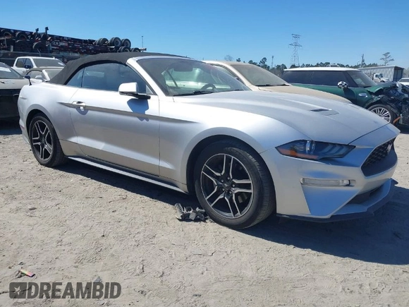 2019 Ford Mustang EcoBoost with VIN 1FATP8UH5K5181843, listed as a IAAI auction lot 41682894 with 61,673 mi miles and . Bid and sale history available at carsss.com. Image 1.