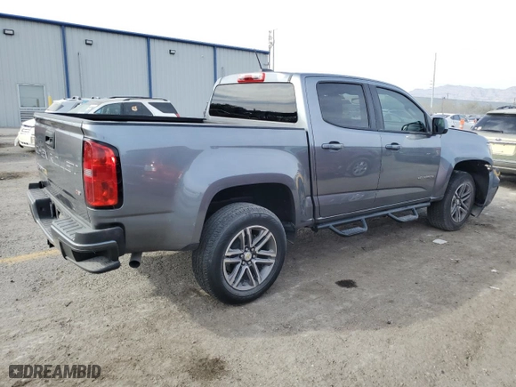 2021 Chevrolet Colorado 2WD Work Truck with VIN 1GCGSBEN5M1130655, listed as a Copart auction lot 42762755 with 109,716 mi miles and Salvage Title. Bid and sale history available at carsss.com. Image 3.