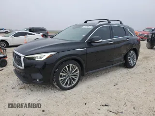 2024 Infiniti QX50 Sensory z VIN 3PCAJ5EB0RF104060, wystawiony jako Copart lot #44779415 z przebiegiem 10 913 mil mil oraz Szkoda całkowita • Salvage title. Historia ofert i sprzedaży dostępna na DreamBid. Obrazek 1.
