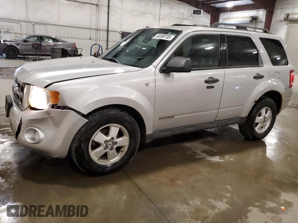 2008 Ford Escape XLT с VIN 1FMCU931X8KB50283, выставлен на аукционе Copart как лот 58369735 с пробегом 197 394 миль миль и Списание • Salvage title. История ставок и продаж доступна на DreamBid. Изображение 1.