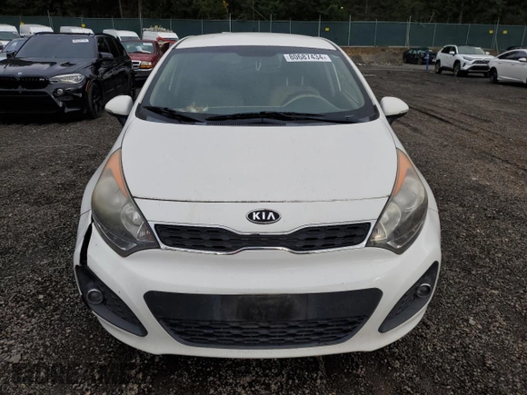 2012 Kia Rio EX with VIN KNADN5A39C6089980, listed as a Copart auction lot 80687434 with 128,952 mi miles and Clean Title. Bid and sale history available at carsss.com. Image 5.