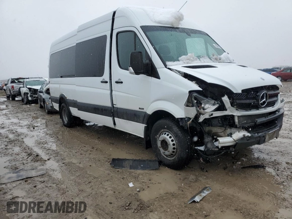 2011 Mercedes-Benz Sprinter with VIN WD3PF4CD0B5588033, listed as a Copart auction lot 45869255 with 241,977 mi miles and Salvage Title. Bid and sale history available at DreamBid. Image 4.