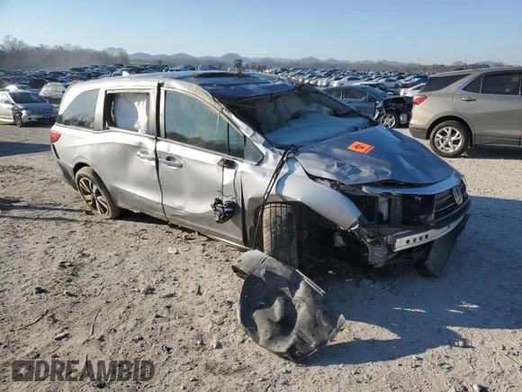 2022 Honda Odyssey Touring with VIN 5FNRL6H89NB048701, listed as a Copart auction lot 45966515 with Not provided miles and Salvage title. Bid and sale history available at DreamBid. Image 4.