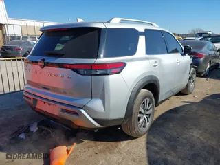 2024 Nissan Pathfinder SL with VIN 5N1DR3CCXRC255325, listed as a IAAI auction lot 41283366 with 16,069 mi miles. Bid and sale history available at carsss.com. Image 4.
