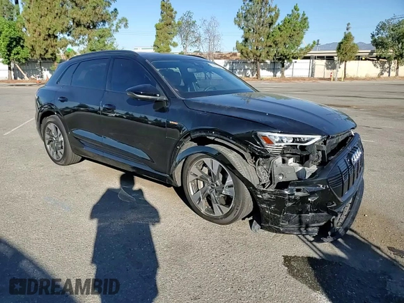 2022 Audi e-tron Premium with VIN WA1AAAGE0NB028153, listed as a Copart auction lot 68147894 with 28,256 mi miles and Salvage Title. Bid and sale history available at DreamBid. Image 12.