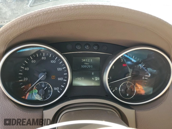 2009 Mercedes-Benz GL-Class 4.6L with VIN 4JGBF71E29A469166, listed as a Copart auction lot 71948464 with 109,291 mi miles and Salvage Title. Bid and sale history available at carsss.com. Image 9.