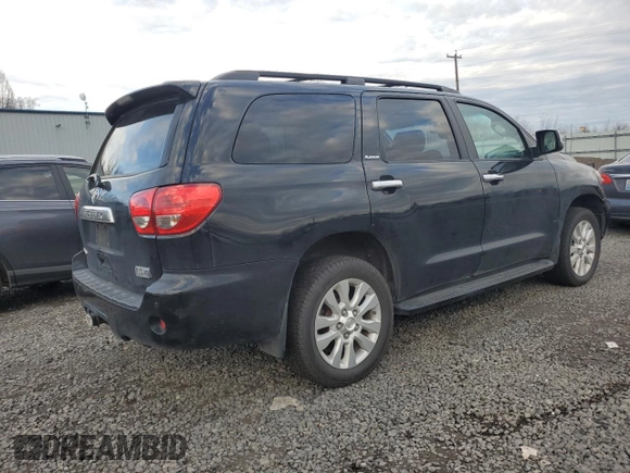 2008 Toyota Sequoia Platinum with VIN 5TDBY67A88S007953, listed as a Copart auction lot 85374204 with 183,832 mi miles and Salvage Title. Bid and sale history available at carsss.com. Image 3.