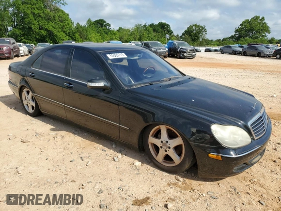 2004 Mercedes-Benz S 320/430/500 with VIN WDBNG75J84A427016, listed as a Copart auction lot 55009715 with Not Provided miles and Clean Title. Bid and sale history available at carsss.com. Image 4.