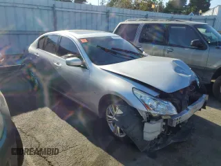 2015 Infiniti Q40 with VIN JN1CV6AP0FM500337, listed as a Copart auction lot 74370964 with 0 mi miles and Salvage Title. Bid and sale history available at carsss.com. Image 4.