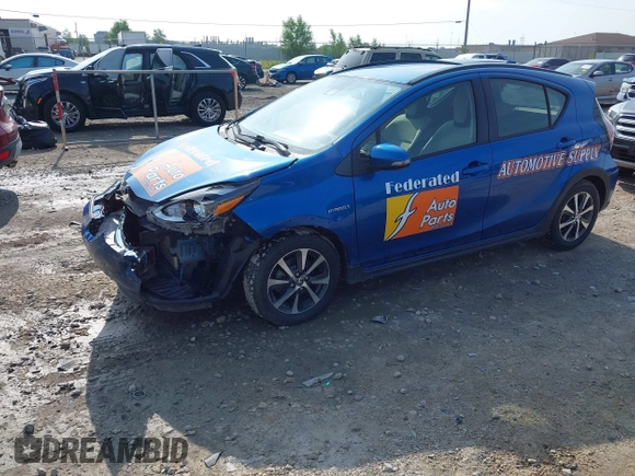 2018 Toyota Prius One with VIN JTDKDTB33J1602571, listed as a IAAI auction lot 42710336 with 166,439 mi miles and . Bid and sale history available at DreamBid. Image 2.